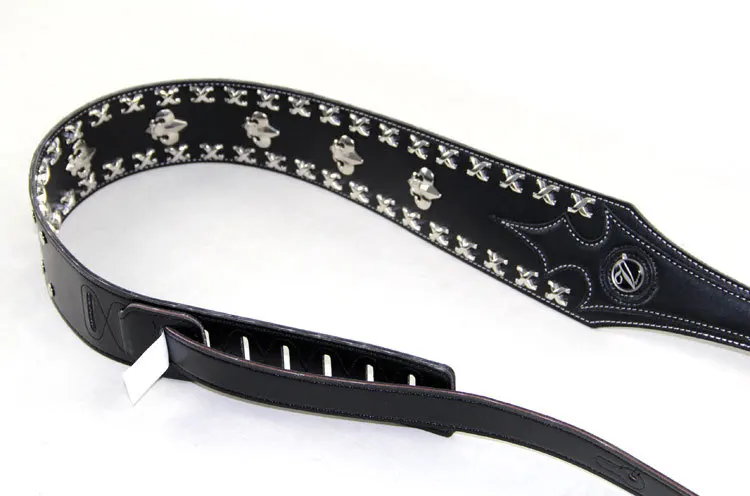 Гитарные аксессуары панк металл смерти рок кожаный ремешок для гитары vorson