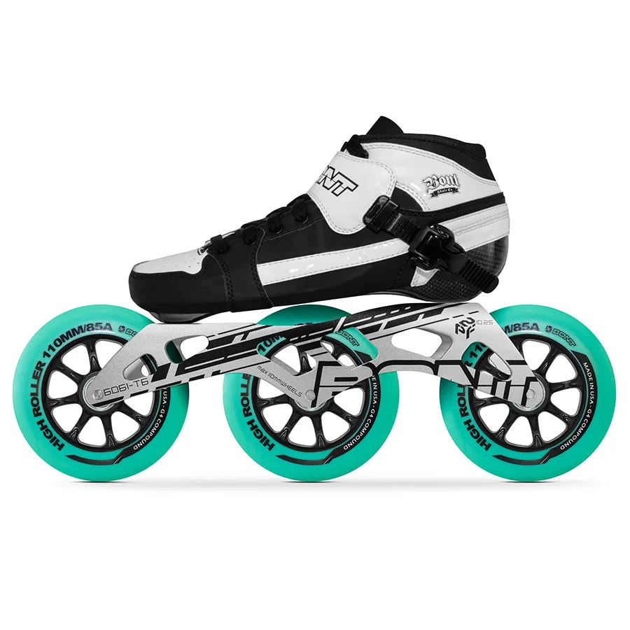 100% Оригинальные Bont преследование 2PT 195 мм скоростные роликовые коньки Heatmoldable