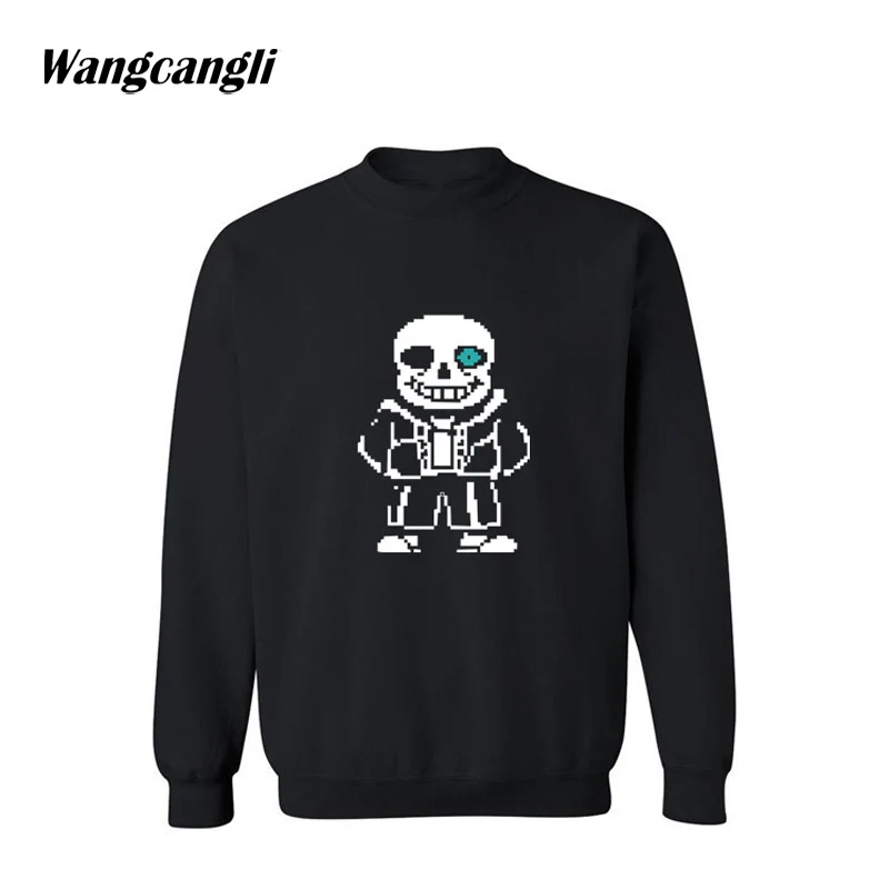 2017 мультфильм скелет узор Для мужчин S Толстовки и 2016 черный/серый уличная