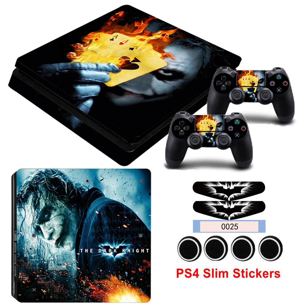 Наклейки s для Playstation 4 PS4 Slim стикер консоли и контроллера геймпад Джокера