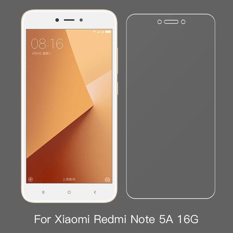 PZOZ для Xiaomi mi A2 Lite Red mi 5 Plus S2 3S 4X 4A 6A 6 Pro Note 5A 16gb 32gb прозрачная защитная пленка из закаленного стекла - Цвет: Redmi Note 5A 16G