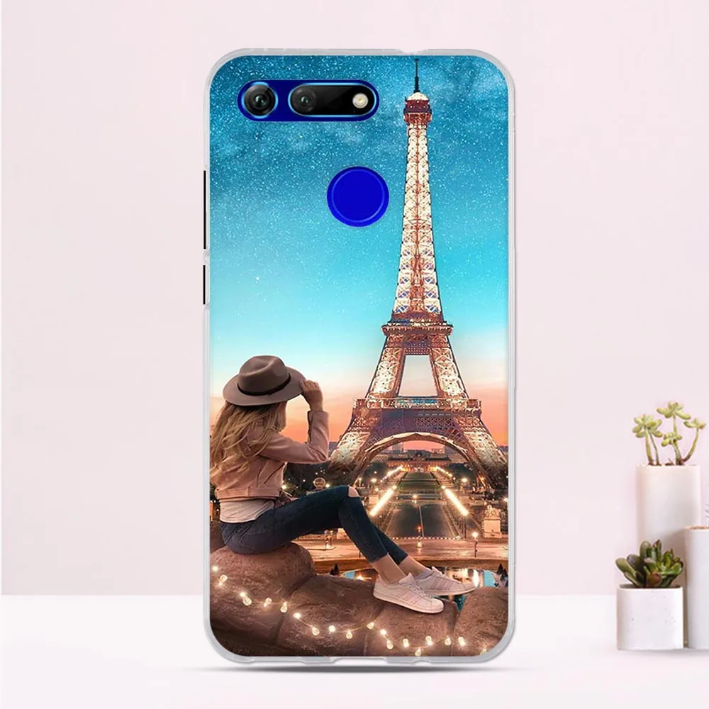 6 4 &quotдля huawei Honor View 20 чехол ТПУ бампер для V20 задняя защитная крышка fundas | Мобильные
