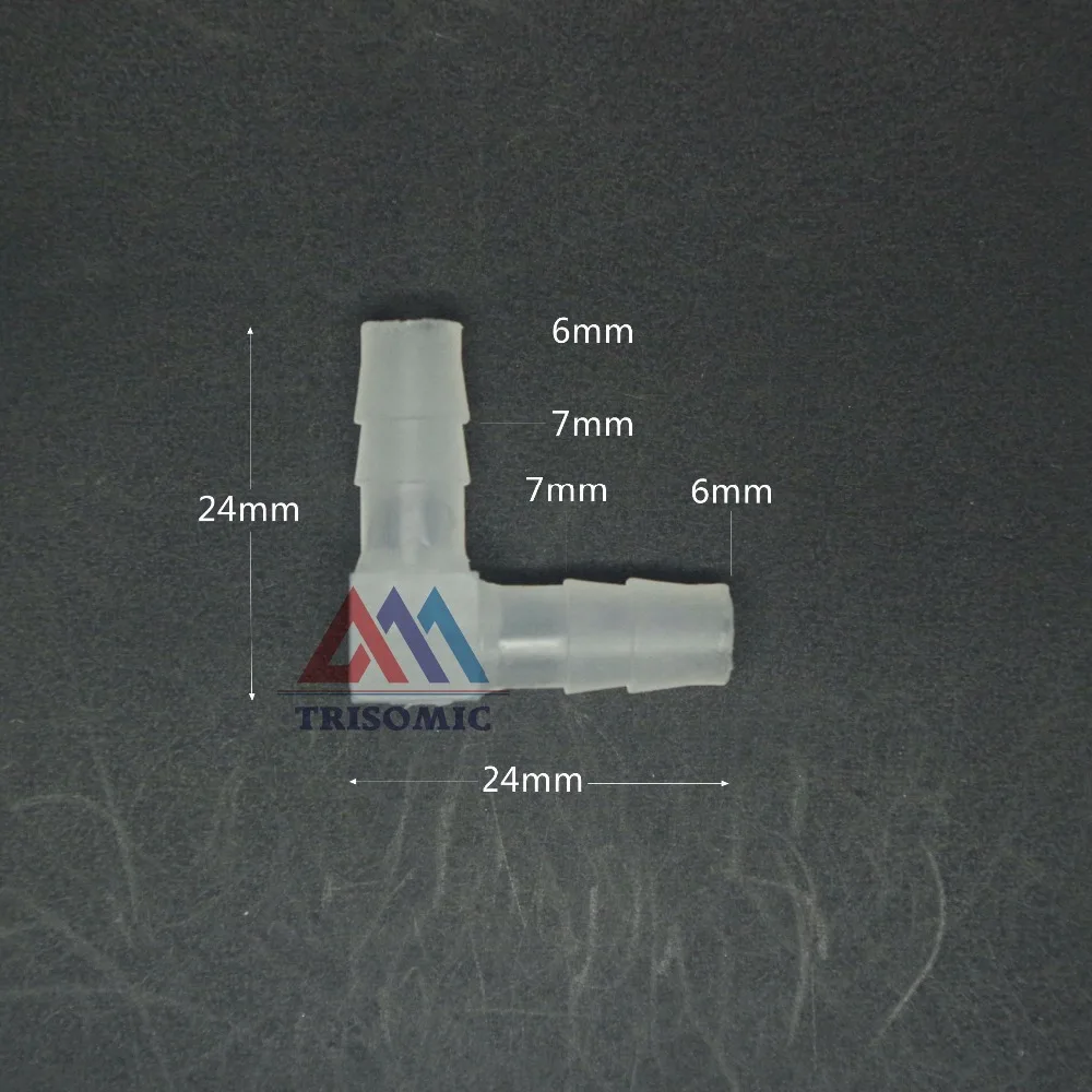 Соединитель локтя 6 мм равномерный Столярный материал трубы полипропиленовый