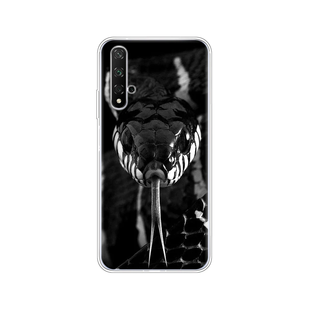 80292 Чехол для Honor 20, силиконовая задняя крышка, чехол для телефона Huawei Honor 20 Pro Lite, YAL-L21 YAL-L41, роскошный чехол, полная защита 360 - Цвет: 80292