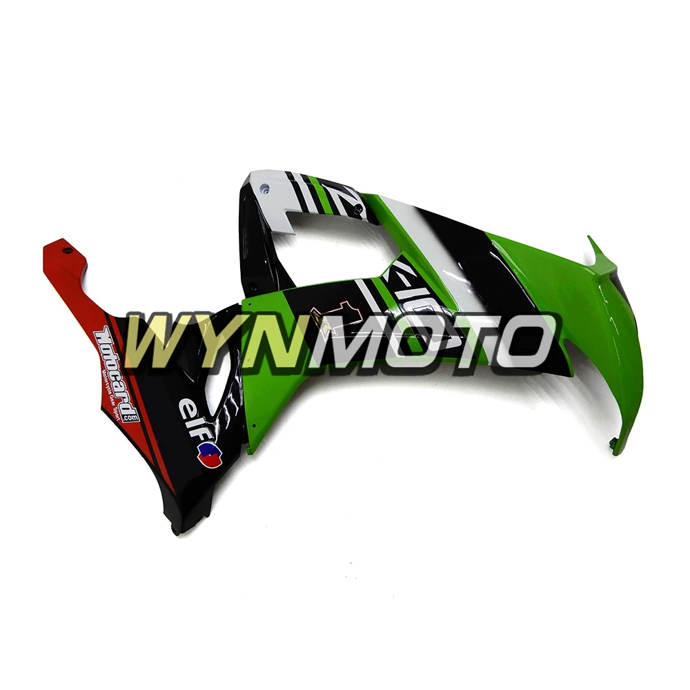 Полный комплект обтекателей черного и зеленого цвета для Kawasaki ZX-10R ZX10R 2008-2010 08 10