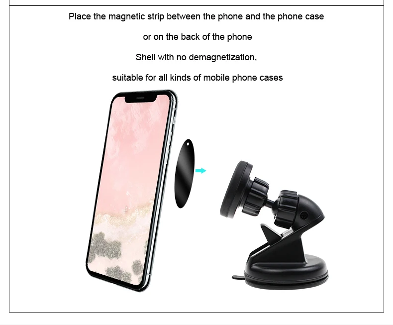 Универсальный автомобильный держатель для телефона Arvin для iPhone Hua Wei, магнитный Универсальный держатель для приборной панели с быстрой защелкой