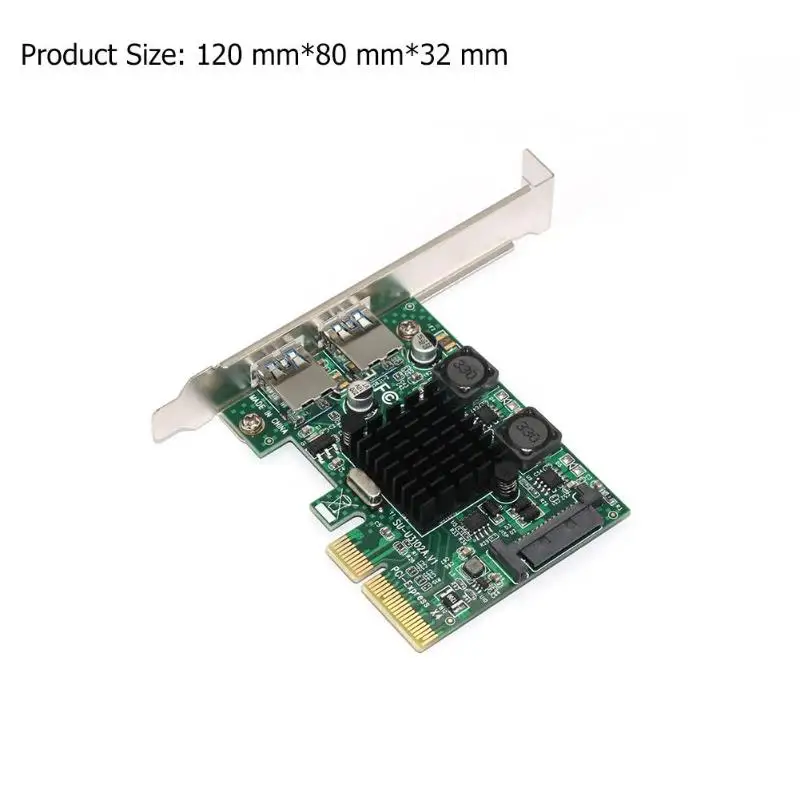 PCI-EX2 к USB3.1 адаптер расширения карты ASM3142 чип для ПК настольный жесткий диск для Linux, для Mac, для NAS
