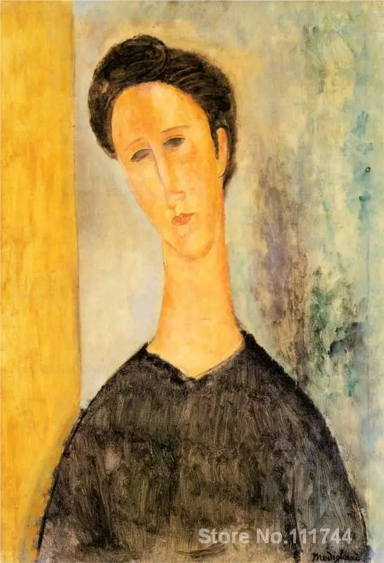 Художественный портрет Женщины на кухне от Amedeo Modigliani картины Домашний декор