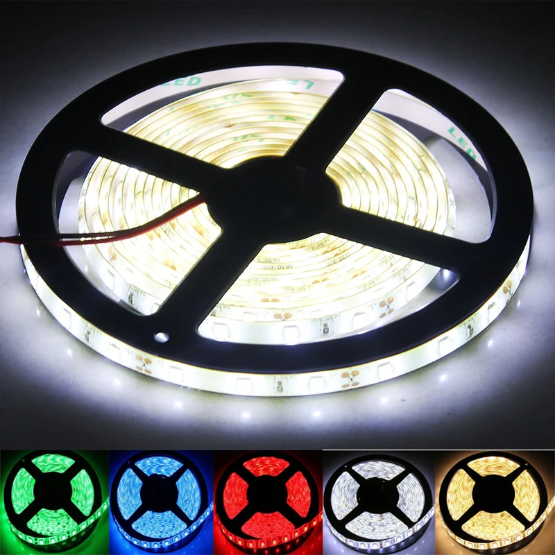 Светодиодный полосы светильник 12 V SMD 5630 300 светодиодный 5M теплый белый не