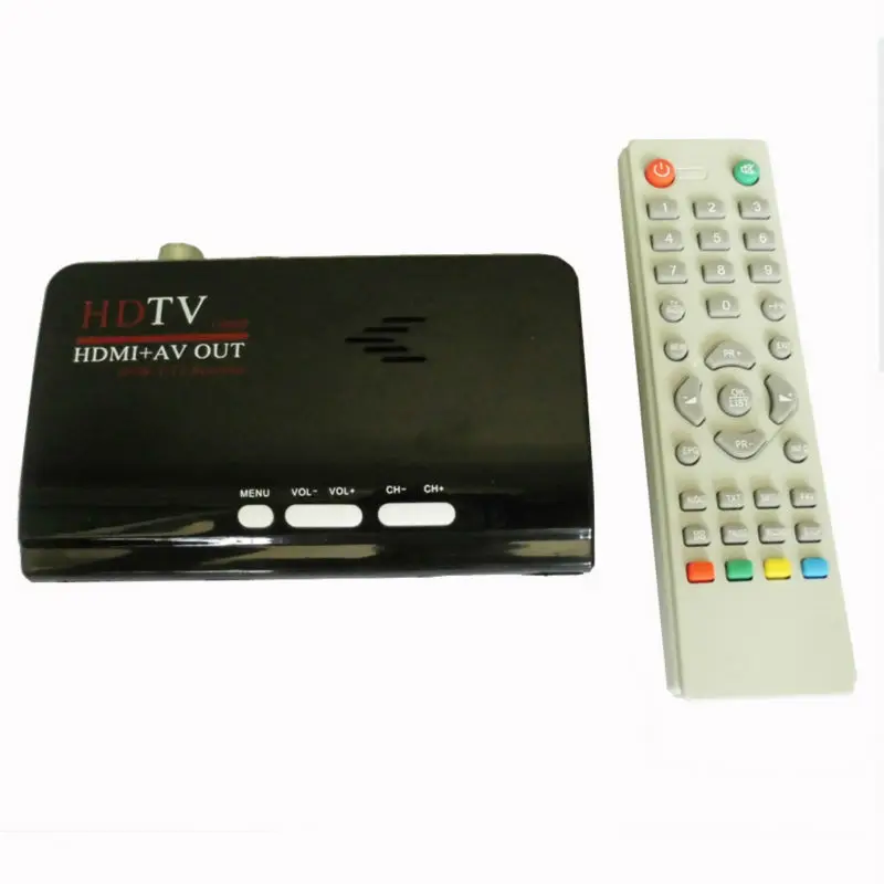 Цифровой наземный HD DVB T T2 протокол TV Box AV CVBS внешний ТВ тюнер приемник с
