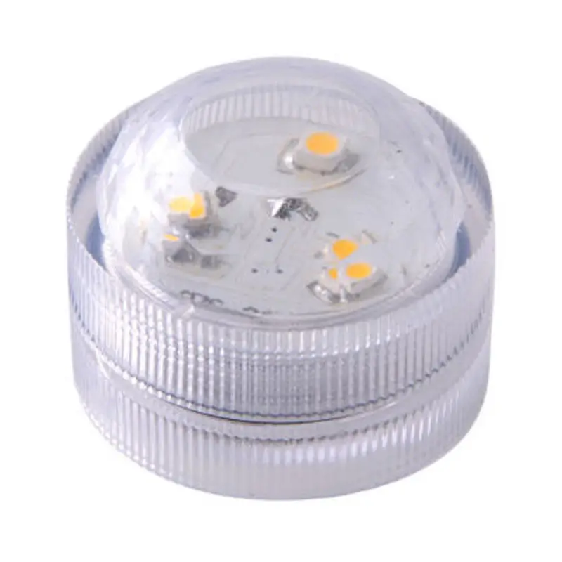 20 штук 3 светодиода tealight погружной лампы в форме свечи светодиодные фонари