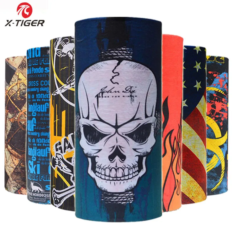 X-Tiger 3 шт./лот Мужская Женская бесшовная маска на шею для езды велосипеде