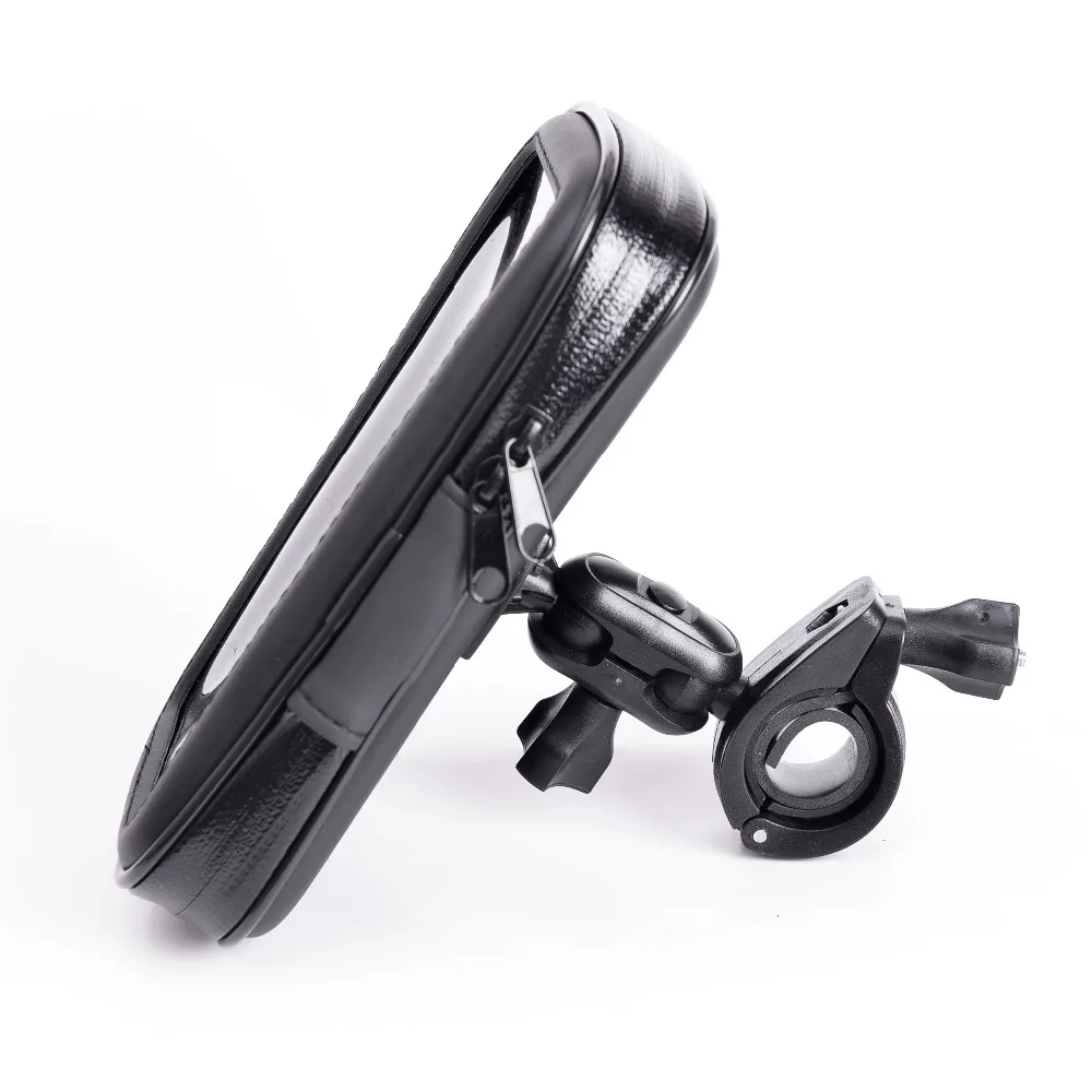 inizeal 360 rotating waterproof bike phone holder bag motorcycle stand soporte movil moto outdoor support for all smartphone free global shipping