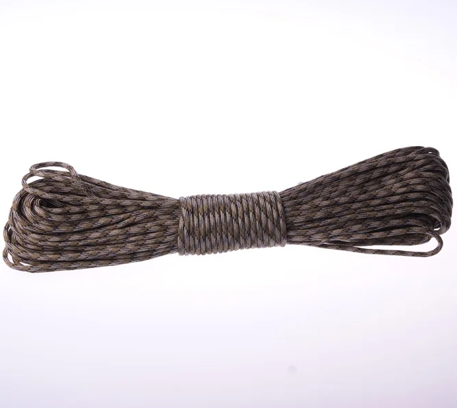 Coyote Brown Camo YOUGLE нейлоновая 9 жильная нить 100 футов(31 м) Mil Spec type III Survival 550 Паракорд парашютный шнур наборы для выживания - Цвет: Coyote Brown Camo
