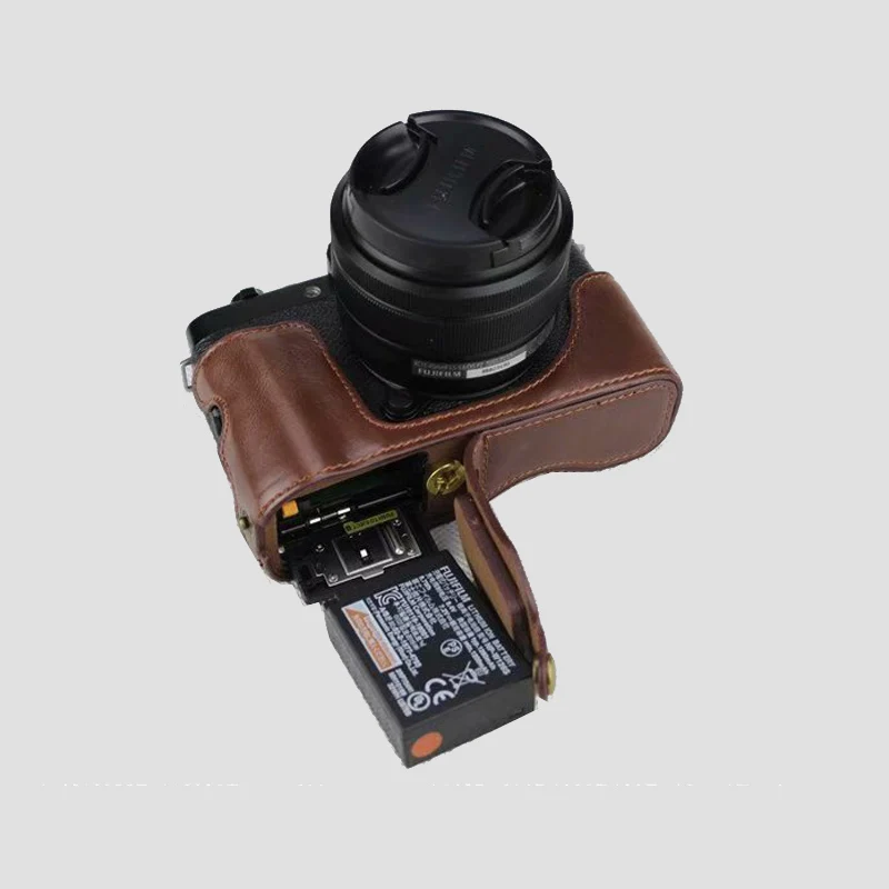 Портативный чехол из искусственной кожи для фотоаппарата Fujifilm Fuji X T100 XT100 с