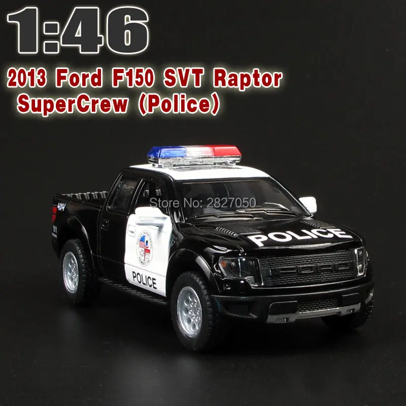 Литой металл 5 дюймов 2013 F150 SVT Raptor SuperCrew Полицейская Детская образовательная