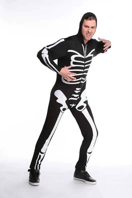 Новинка 2020 карнавальные вечерние костюмы на Хэллоуин мужской костюм скелета