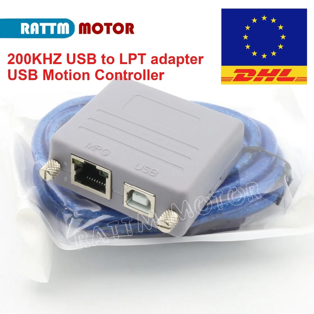 Conversor de Controle de Movimento Usb para Lpt Adaptador Usb Controle Cnc para Mach Novo 200khz Rtm200 Acionador do motor