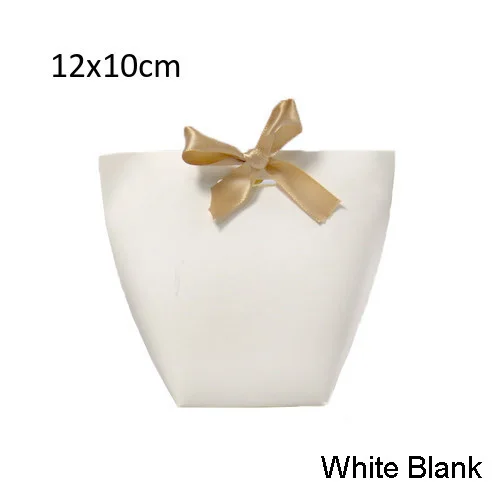 12x10cm White Blank 20 шт черно-белый крафт-бумажный пакет бронзированный французский "Merci" Спасибо Подарочная коробка посылка для свадебной вечеринки конфетные пакеты с лентой - Цвет: 12x10cm White Blank