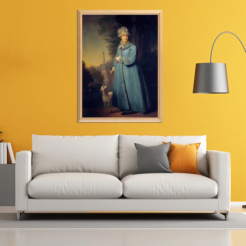 Tsarina Catherine II и собака 5D DIY Алмазная картина полностью квадратная вышивка продажа