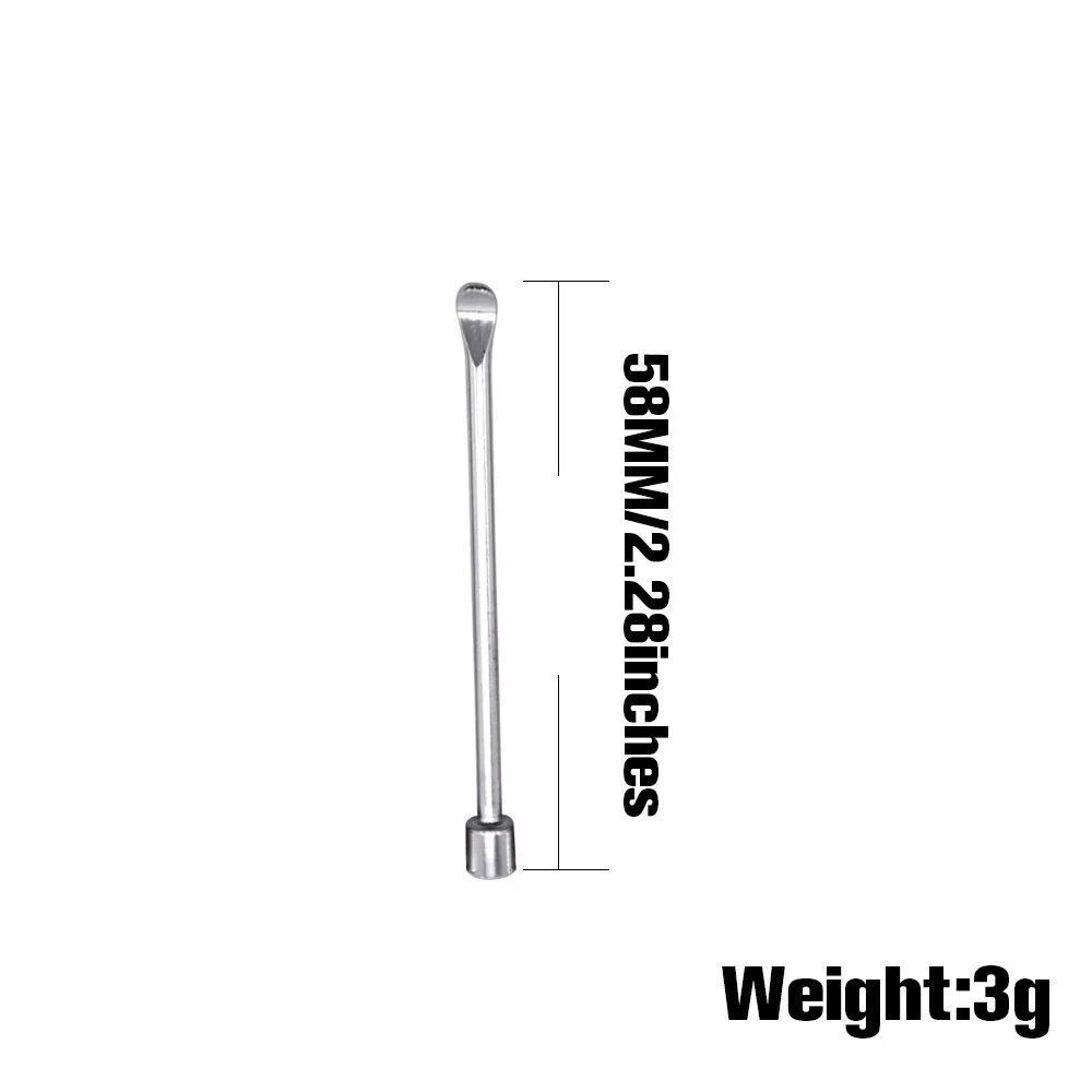 Уютный момент Титан ложечка для ногтей Нержавеющая сталь Dab инструмент сухих