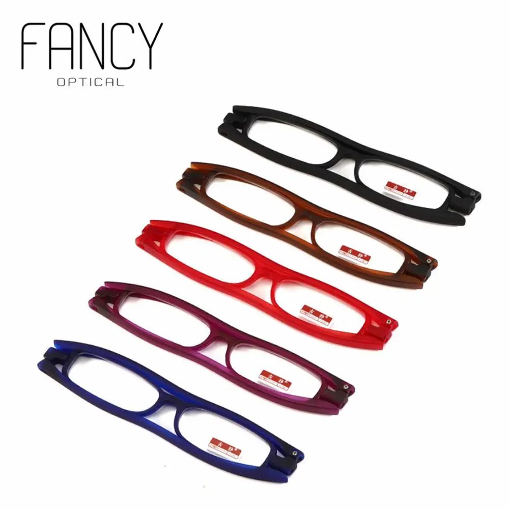 Очки для чтения 360 градусов патент США мини складной карманный считыватель свет +