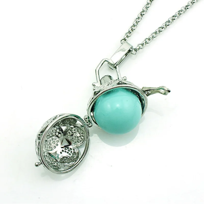 JINGLANG жемчужная клетка кулон ожерелье Ангел детский колокольчик Музыкальный шар