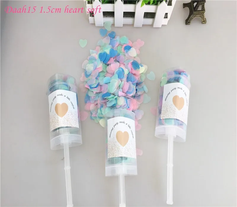 5 шт./компл. попперы для конфетти в форме сердца с эффектом пуш-ап свадьбы