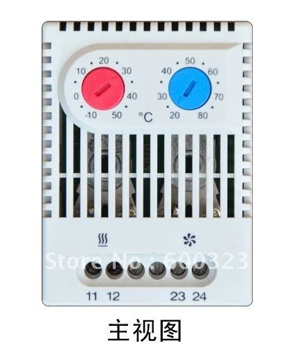Small compact adjustable temperature controller Stego Cabinet dual thermostat connecting heater fan for cabinet ZR 011 | Инструменты