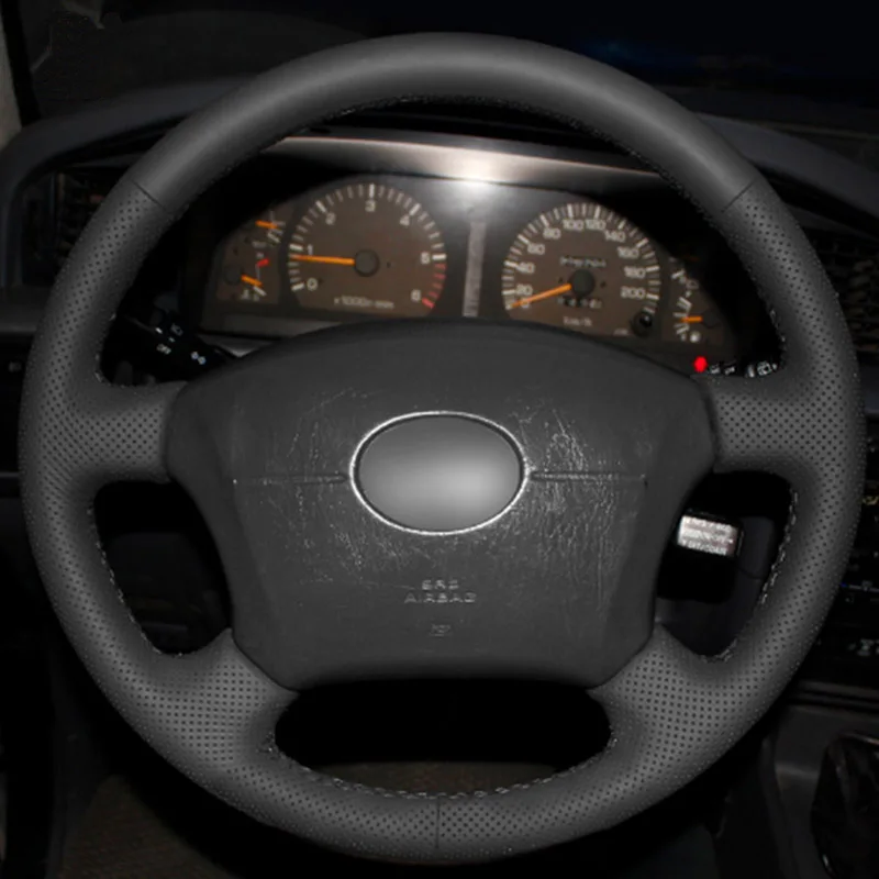 Кожаный чехол на руль для Toyota Land Cruiser Prado 120 Lexus LS400 1995 GX GX470 2004 2009|Чехлы руль| |