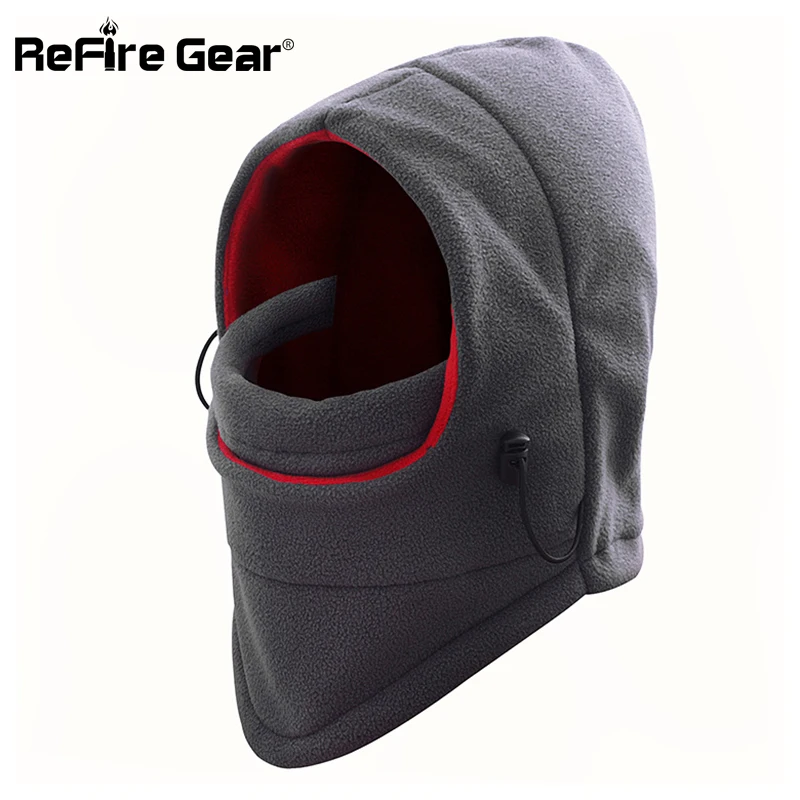 Refire gear, теплые флисовые шапочки, Мужская зимняя ветрозащитная теплая Балаклава, маска для лица, тактическая облегающая шапка, шапочки