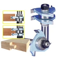 2pcs 3t t handle rail and stile router bit wood working cutter high quality 14 shk huhao