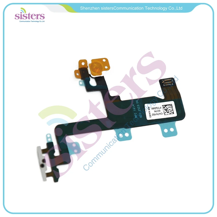 

5pcs/lot Wholesale 4.7 inch Power Flex with Flashing Light Switch on off Flex for iPhone6 4.7'' free shipping