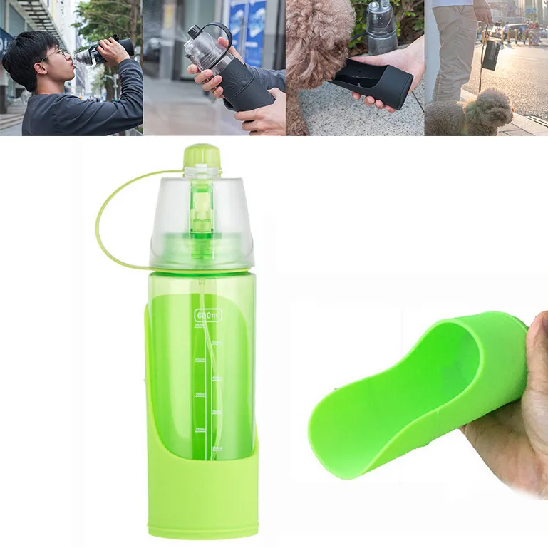 Pet water cup ПЭТ воды чашка питьевая вода для собак бутылка щенок кошка Спорт Портативный походный миска Питьевая кружка чашка диспенсер@ 15 - Цвет: Pet water cup