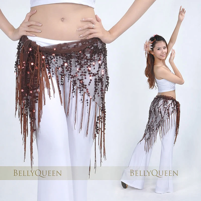 Костюм для танца живота с блестками Регулируемый шарф аксессуар танцев оптовая