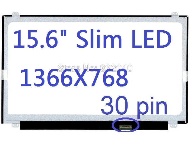 ЖК экран для ноутбука Dell INSPIRON 15 6 I5558 Series тонкий дисплей 7559 дюйма 30 контактный