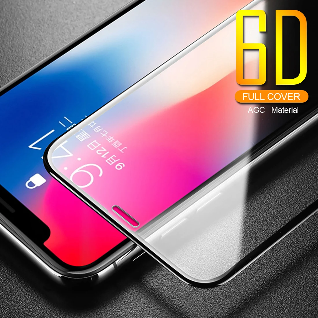 Для iphone 6 6s Plus 8 7 X 6D стекло Полный экран протектор для 5 5S SE алюминиевый сплав