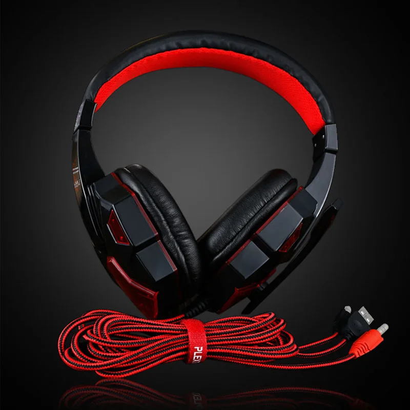 OUSU 3 5 мм hi fi игровая гарнитура с микрофоном геймерские басовые наушники для