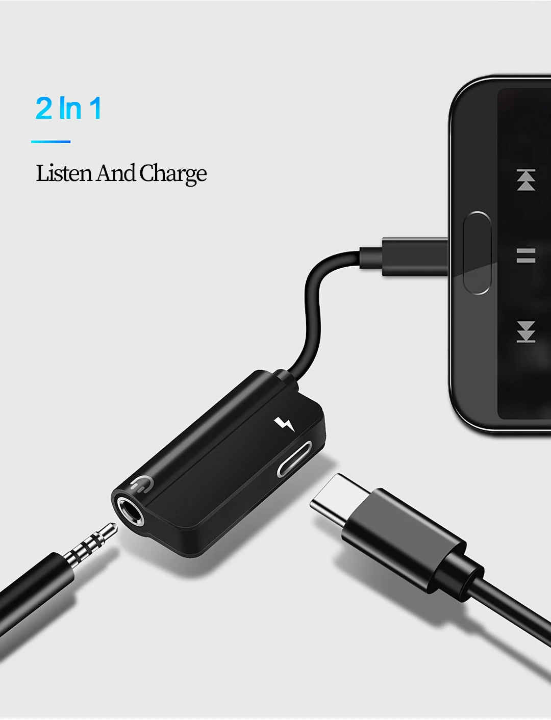Usb type-C адаптер для 3,5 мм разъем для наушников аудио конвертер для наушников Aux type-C зарядный сплиттер кабели для huawei P30 Adaptador