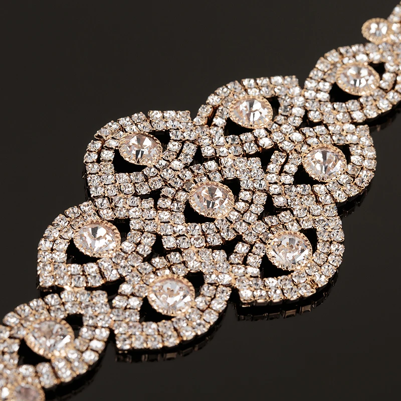 Женский браслет с кристаллами YFJEWE крупные стразы вечерние свадебные украшения