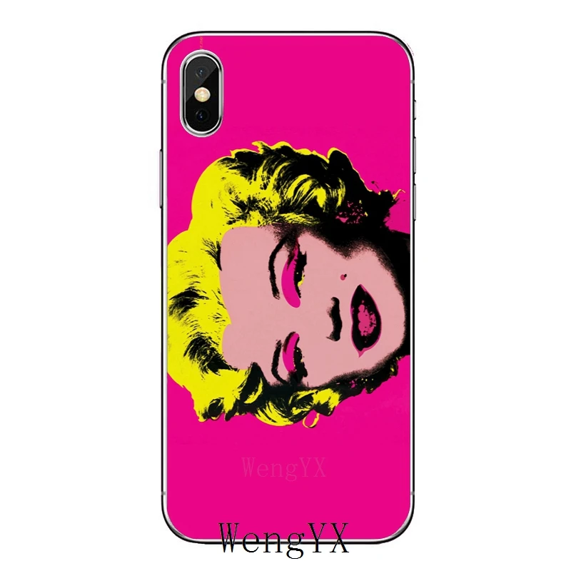 Тонкий силиконовый мягкий чехол для Apple iPhone 4, 4S, 5, 5S, 5c, SE, 6, 6s, 7, 8 plus, X, XR, XS Max, andy warhol - Цвет: andy-warhol-art-A-12