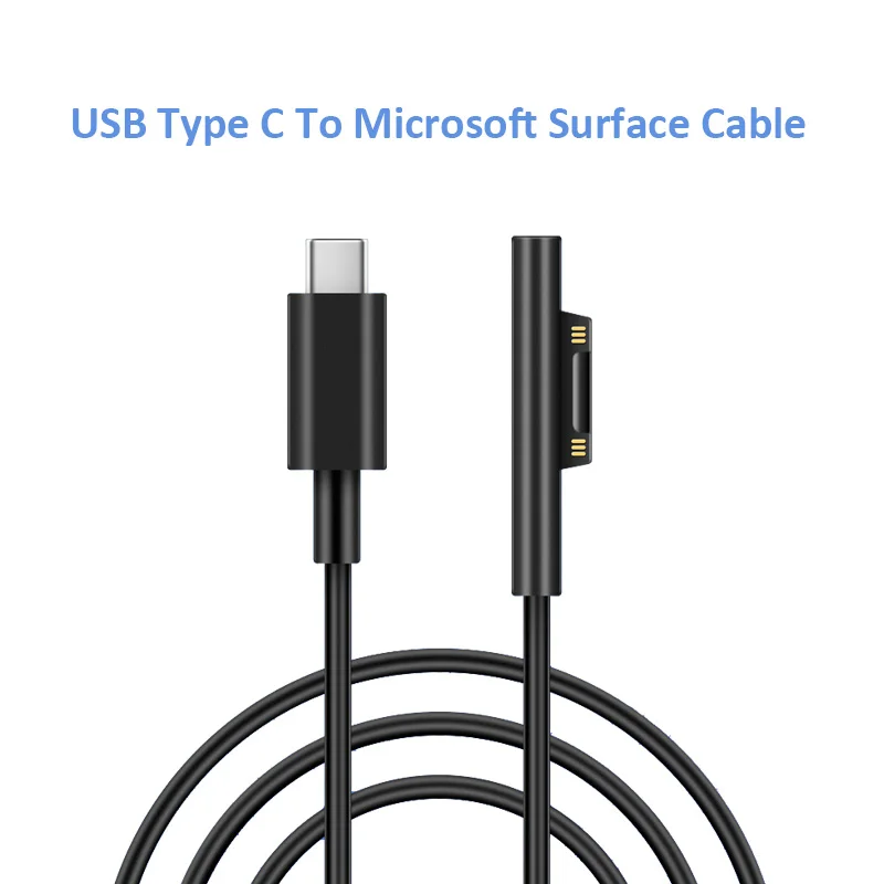 

Кабель-адаптер для зарядки с USB Type-C на Microsoft Surface, кабель для Microsoft Surface Pro 6/54/3, Book2/Book1 150 см