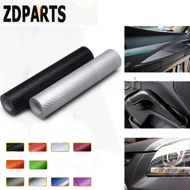ZDPARTS 3D 30*127 см стайлинга автомобилей наклейка из углеродного волокна 10 видов