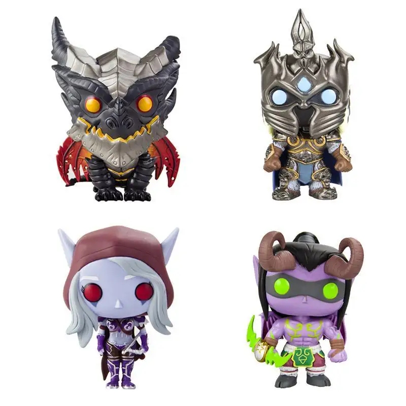 FUNKO POP WOW World of Warcraft тема#14 ILLIDAN#15 ARTHAS#30 SYLVANAS Фигурки игрушки Коллекционная модель виниловые куклы
