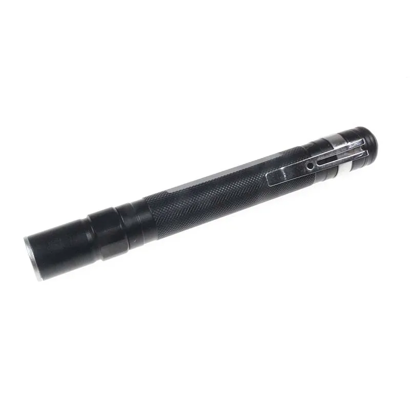 Cree XPE/Q5 LED Zoom Small Flashlight Mini Portable Clip Penlight Handy Powerful Pocket Torch Use 2*AAA Battery Flash Light | Освещение