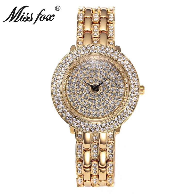 

Relogio Feminino Fashion Gold Stainless Steel Women's Watches Luxury Ladies Diamond Wrist Watch For Women Exquisite Female Clock