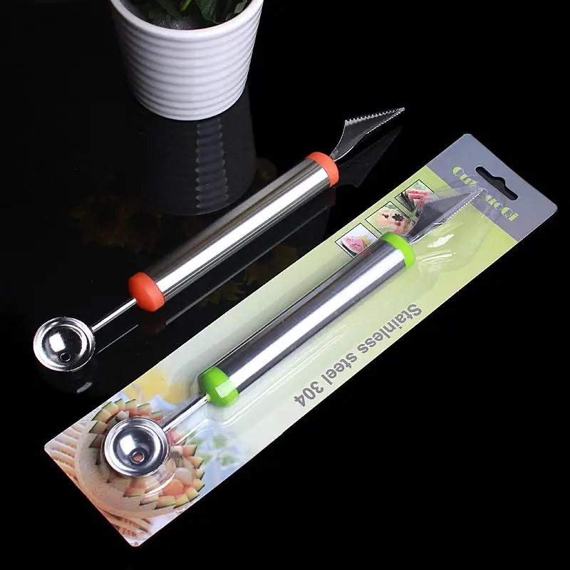 1 шт. двухсторонний Многофункциональный шариковый нож из нержавеющей стали для