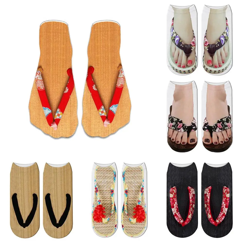 Новые дизайнерские носки с забавным принтом короткие женские животными новые