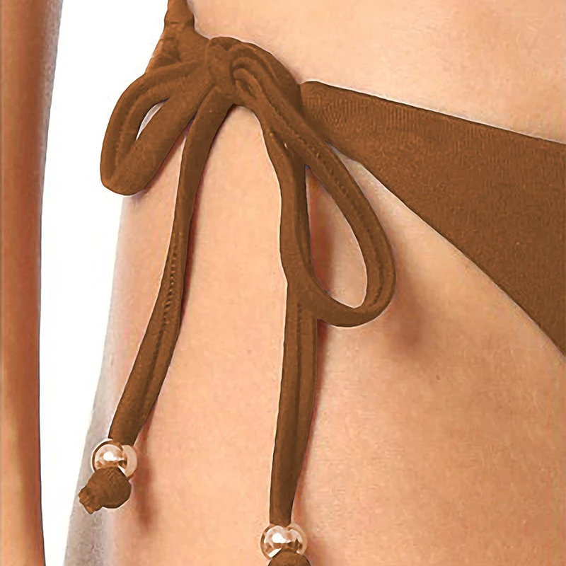 Сексуальные женские трусы бикини с низкой талией регулируемая пляжная одежда