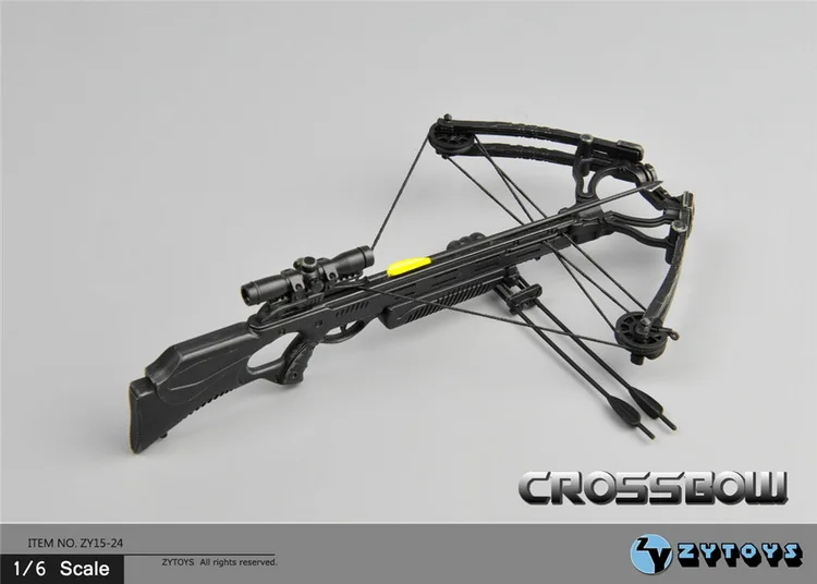 ZYTOYS ZY15-24 1/6th весы Охотный арбалет с употреблением желтого зубчика-Пластик оружие